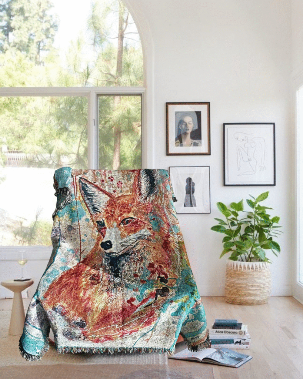 Foxy Curiosity Tapestry - Image 2