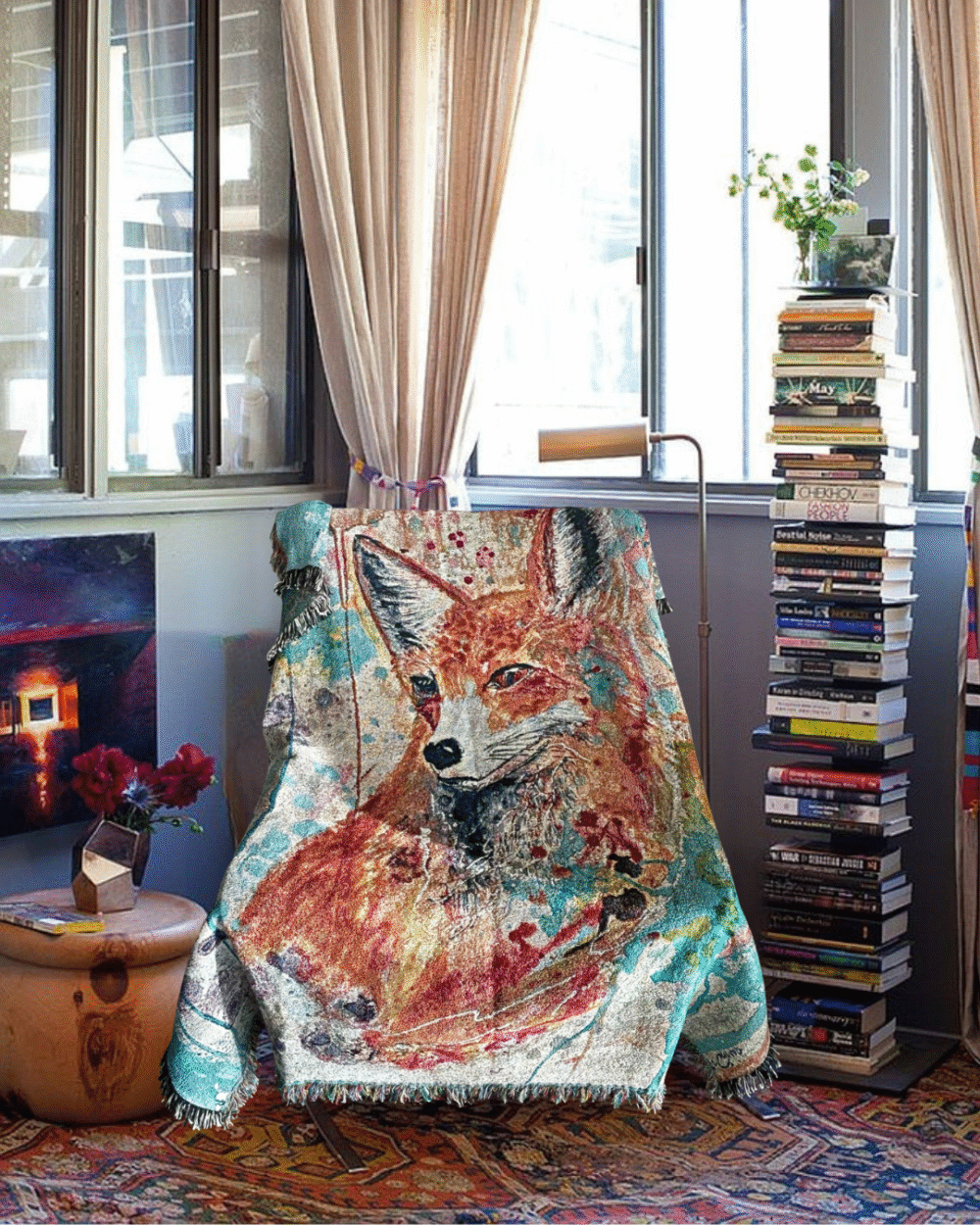 Foxy Curiosity Tapestry - Image 5